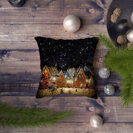Aberto Design NYXMAS065 Cojín Decorativo 43x43 cm con Relleno de Silicona
